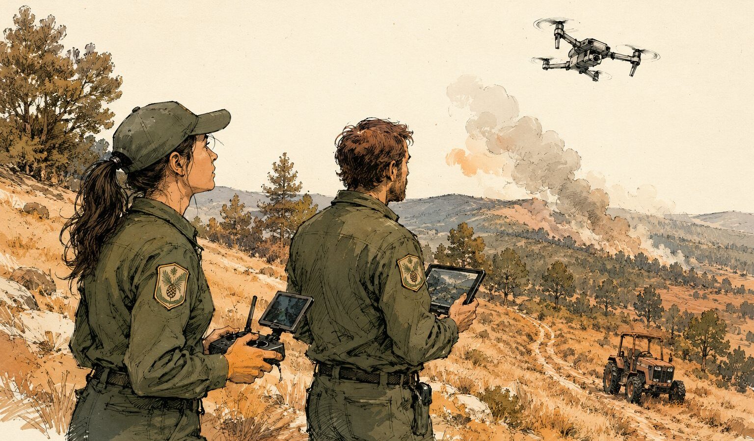 Drone filmt brandstichter in Italië