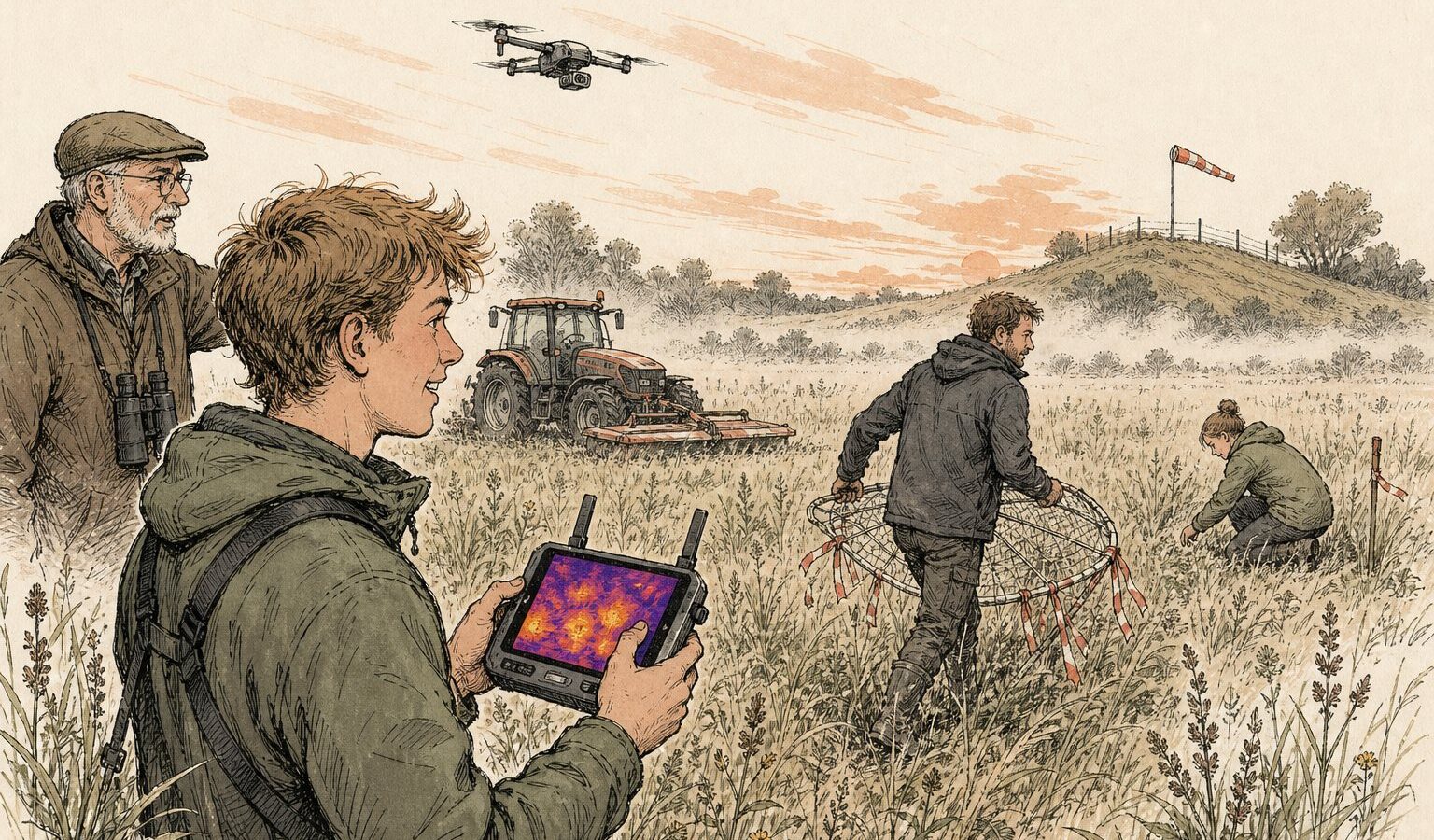 Faunadrone zoekt reekalfjes voor de maaier