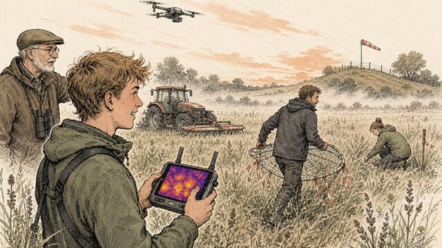 Faunadrone zoekt reekalfjes voor de maaier