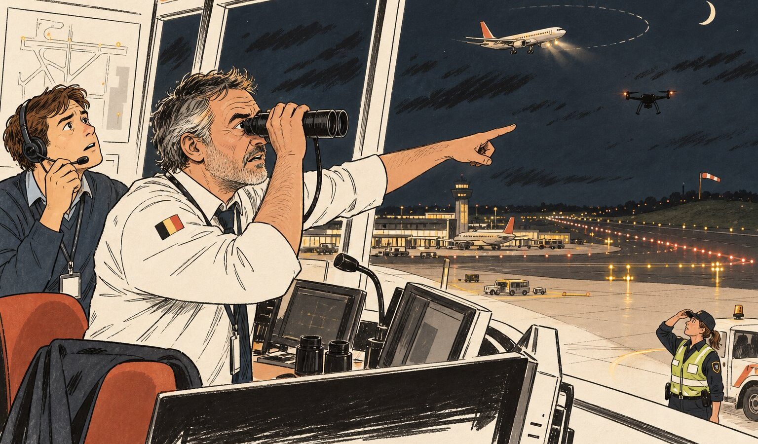 Drone boven Zaventem: de toren zag hem wél