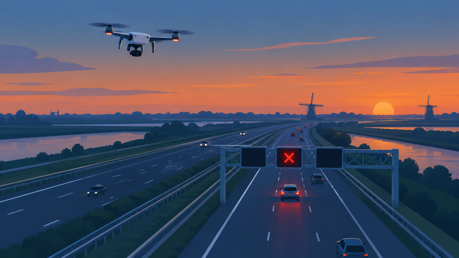 Rood kruis negeren: bekeurd vanuit de lucht